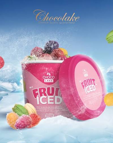 Chocolake Fruit Iced — premium fruit gummies in a chilled tub